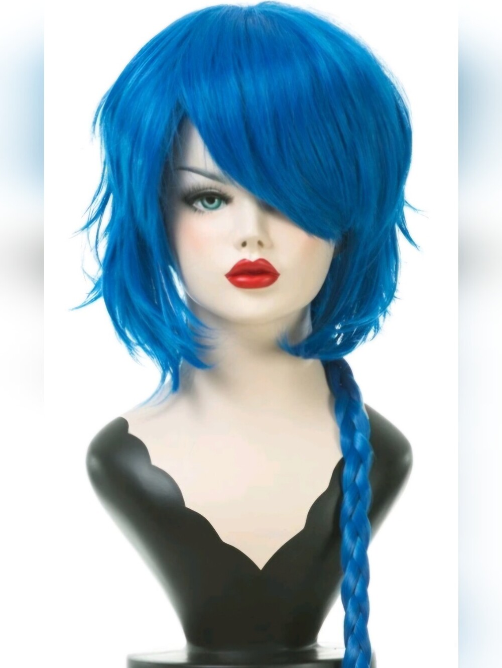 Eden Kiss Blue Long Braided Cosplay Wig